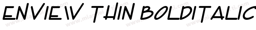 Enview Thin BoldItalic字体转换